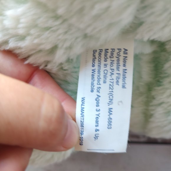 Mint plush stuffed animal bunny green bunny 10' Easter plush - Picture 5 of 6